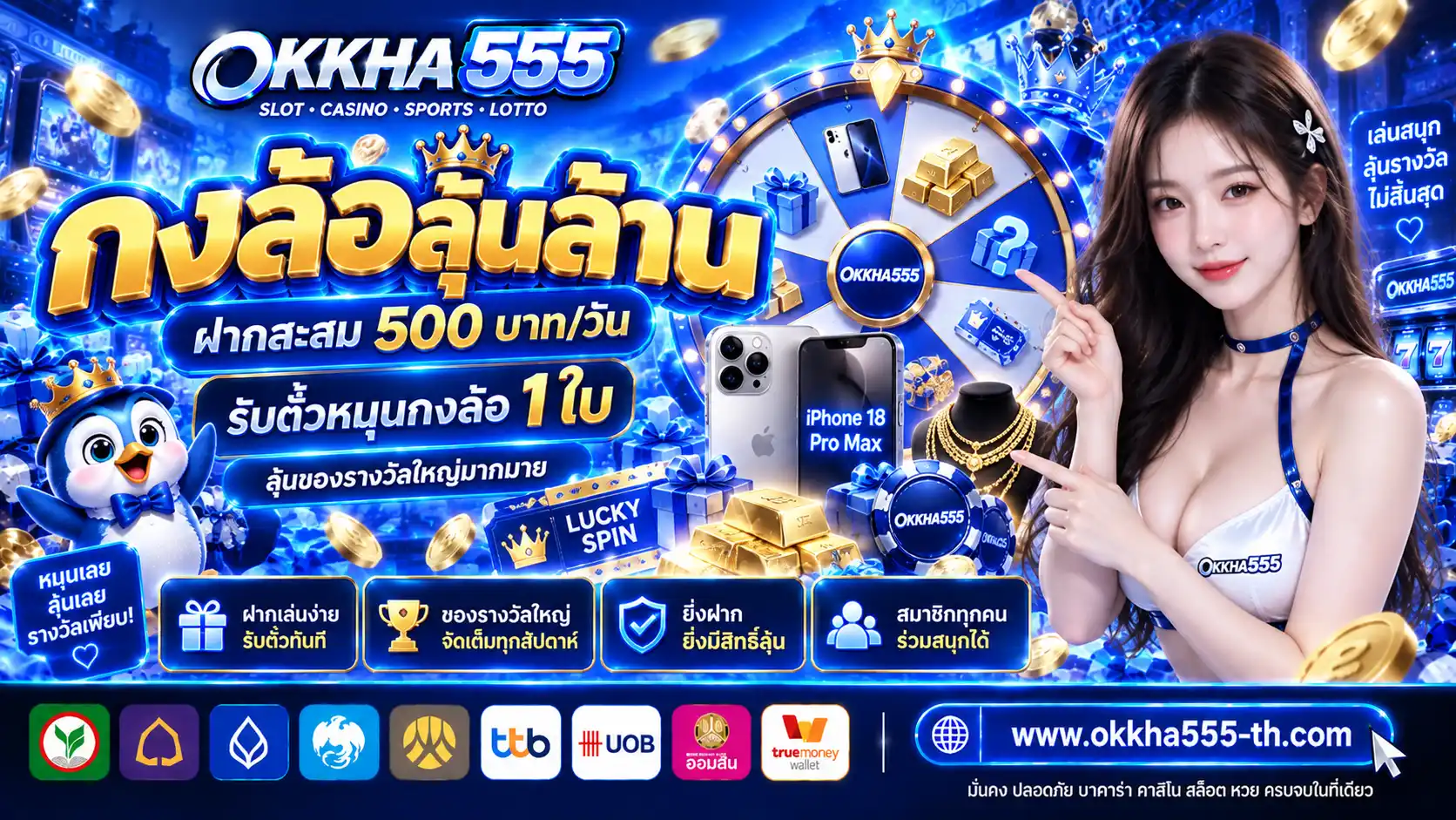 OKKHA555 | สล็อตเกมสมาชิกใหม่ เล่นตรงผ่านระบบหลัก มีทรูวอเลท